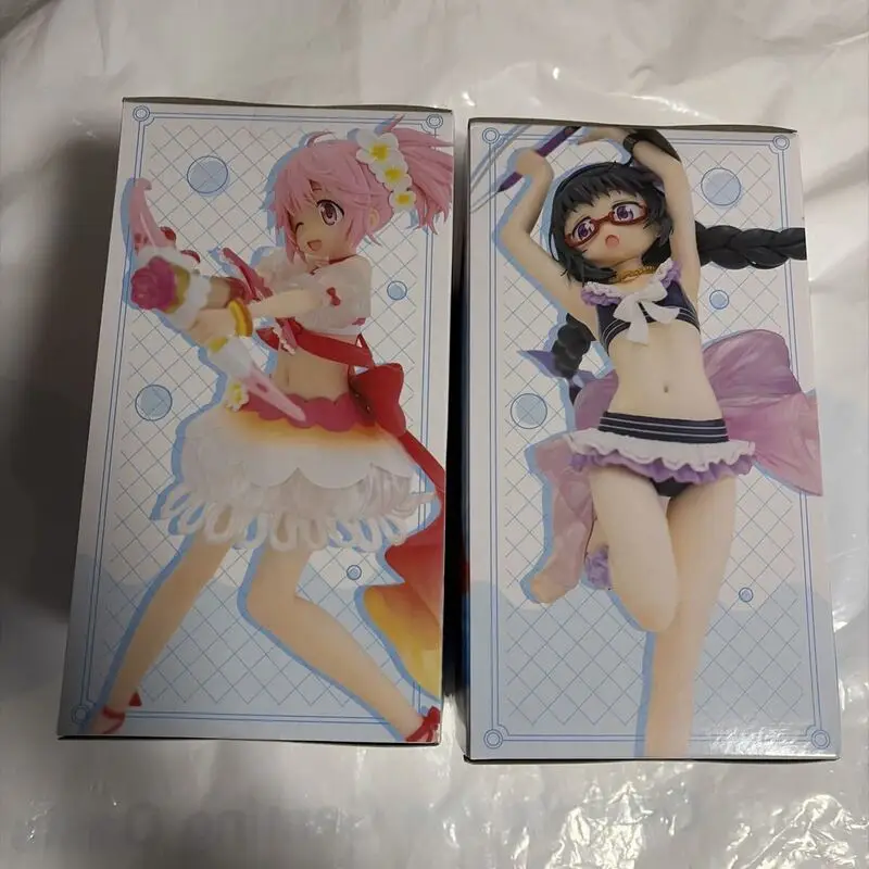 KONAMI Splash Girls‌ Magia Record: Puella Magi Madoka Magica Side Story Kaname Madoka Akemi Homura PVC 19 & 24CM Anime Toy view 6