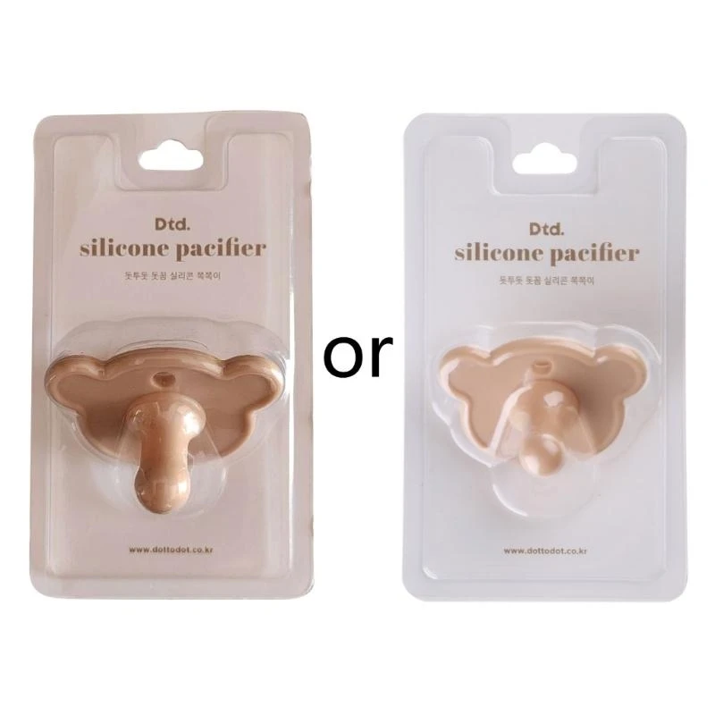 

Q1FE Silicone Pacifier Newborn Up Dummy Pacifier Anti-Colic Pacifier with Large Air Holes for Added Safety Gift