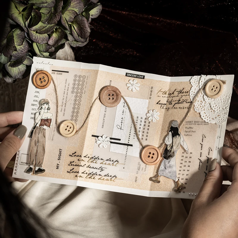 30 pcs Write a letter to yourself Material paper Decorative Diary DIY Scrapbooking Decor Junk Journal Planner Stationery Paper