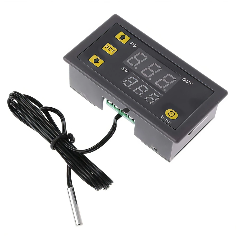 W3230 Probe Line 20A Digital Temperature Control LED Display Thermostat With Heat/Cooling Control Instrument 12V 24V AC110-220V