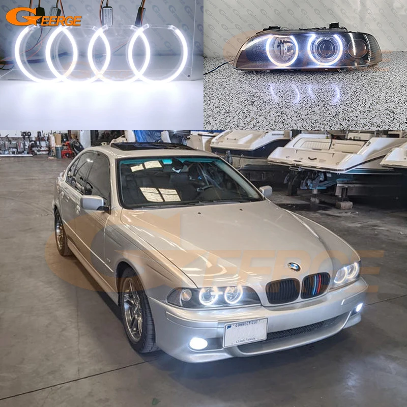 

Для BMW E39 540i 530i 528i 525i 523i M5 Facelift 2000 2001 2002 2003 Ультраяркие светодиодные кольца COB Angel Eyes Halo для дневных ходовых огней