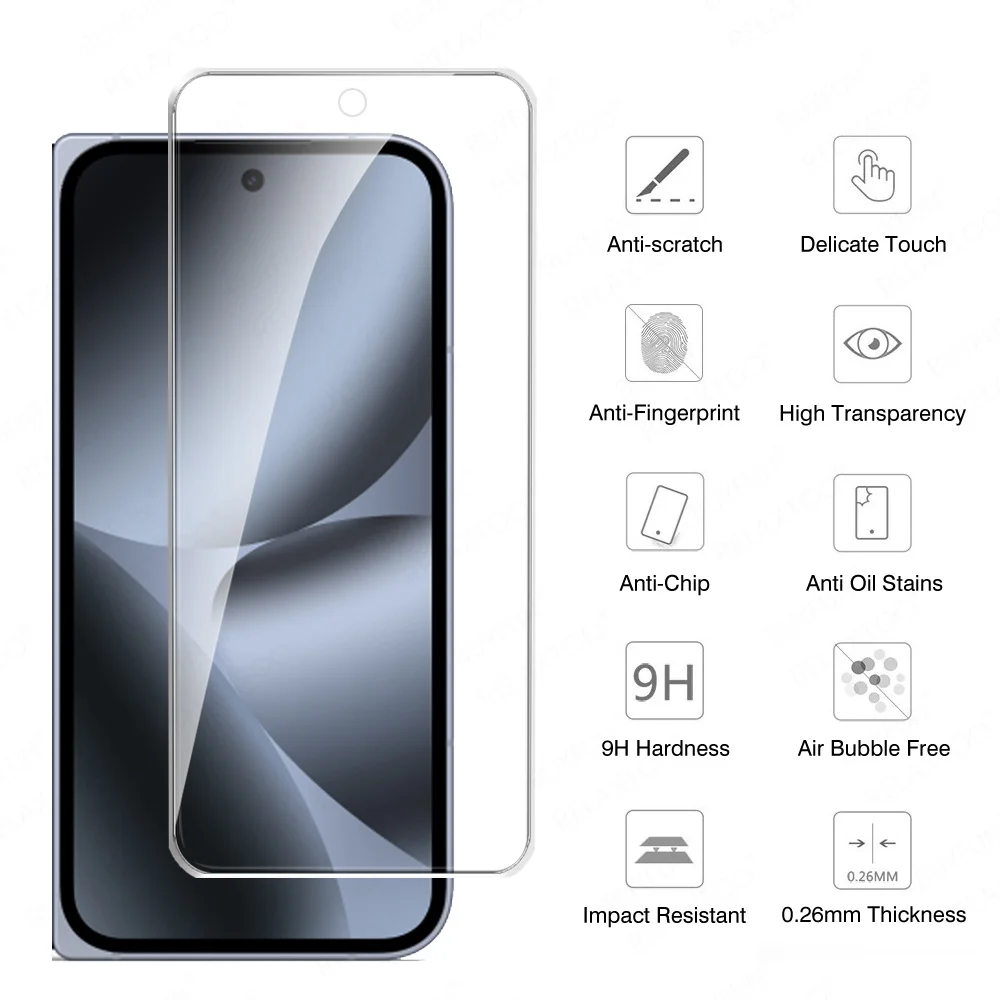 3 قطعة بصمة فتح الزجاج المقسى واقية لجوجل بكسل 10 برو أضعاف 10Pro XL 10ProXL Pixel10 5G واقي للشاشة فيلم