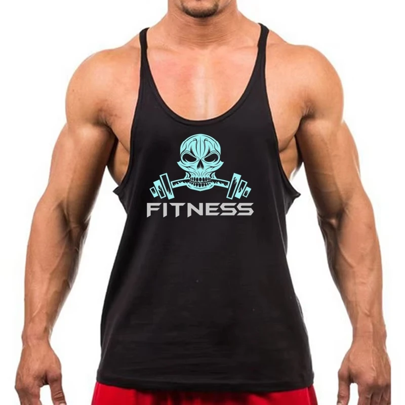 Men's Fitness Stringer Tank, Gym Bodybuilding Slim Strap, Sweat-Wicking Fabric for Workouts on Weekends & Holidays