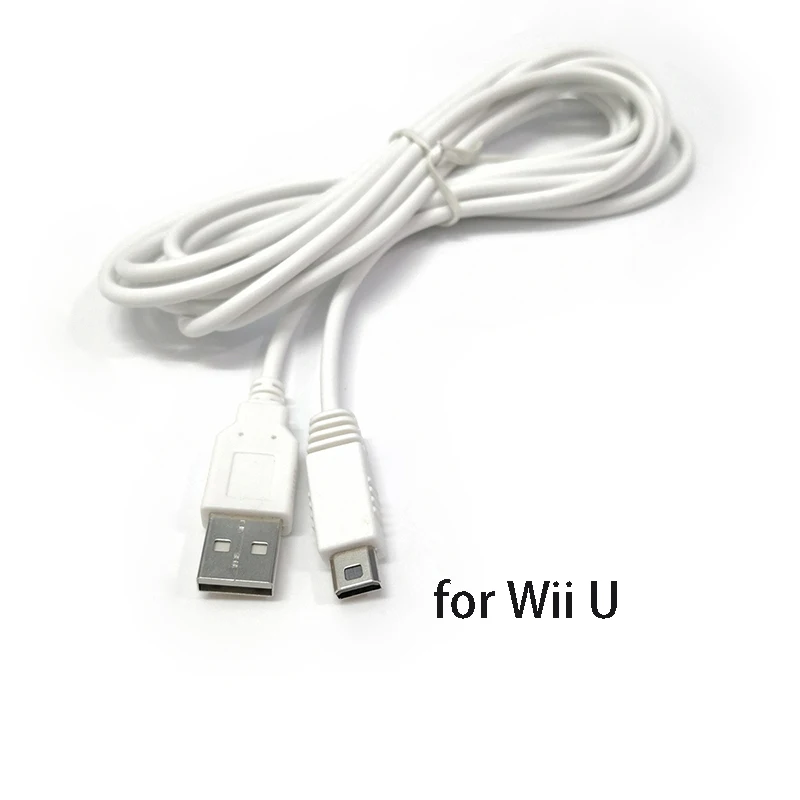 USB Charging Cable for Wii U Extension Cord for Wii U Charge Connection Cable Gamepad Console Power Supply Controller Cable