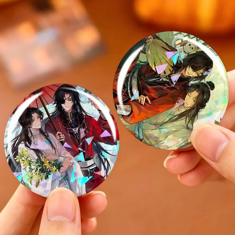 Xie Lian Hua Cheng Heaven Officials Blessing Custom Tinplate Round Button Badge Pins Brooches