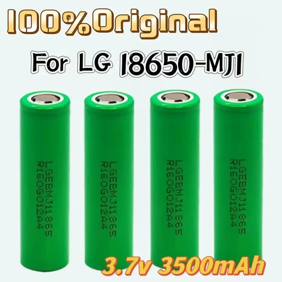 1-10PCS 100% Original MJ1 3.7 v 3500 mah 18650 Lithium Rechargeable Battery For Flashlight batteries for LG MJ1 3500mah battery