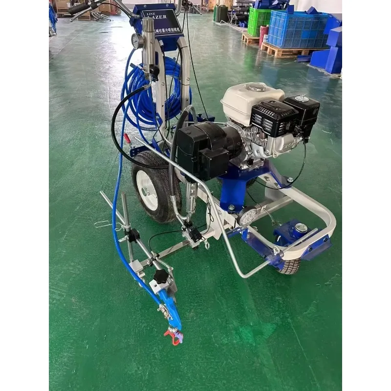 Hand-push Cold Airless Spraying Pavement Marking Machine For Road Line Marking