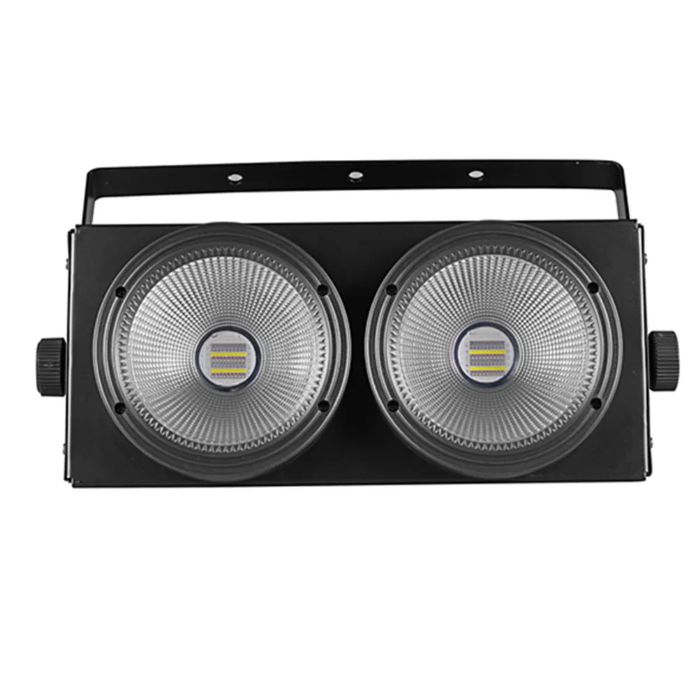 COB Par Lights for Stage  LED Blinder Fresnel Flash Strobe Wash DJ Lights DMX Sound Activated 2x100W RGBWAuv Audience Lighting