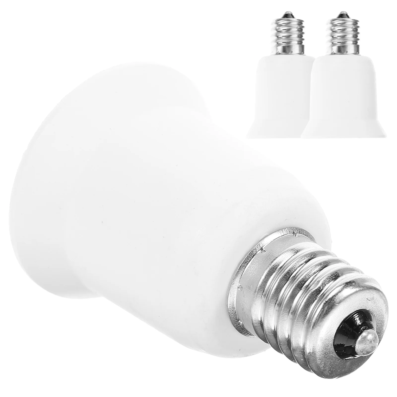 3Pcs Light Socket Adapters E17 To E26 Led Bulb Base Socket Conversion Lamp Holder Adapter Replacement Light Bulb Converters