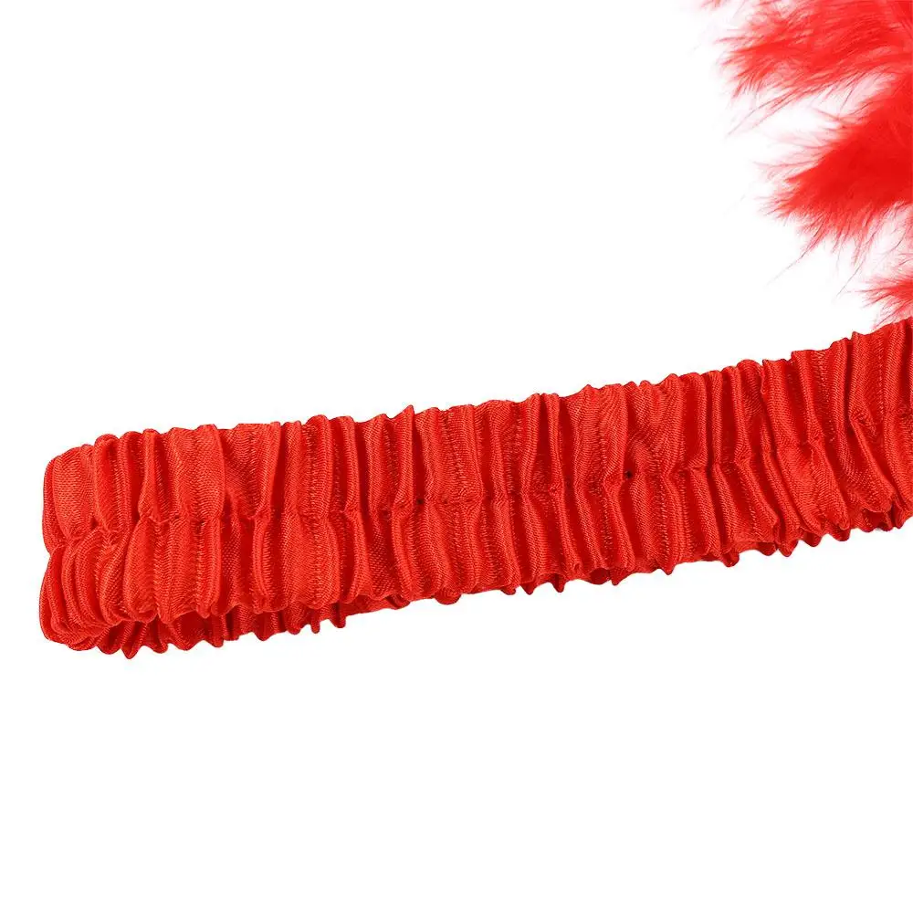 Accessories Makeup Party Korean Style Headband Masquerade Party Hair Accessories Feather Headwear Elastic Hair