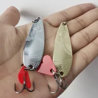 Metal Jigging Spinner Spoon Fishing Lure Fishing Bait Hard Baits Sequins Noise Artificial Bait Treble Hook Swimbait Carp Fishing