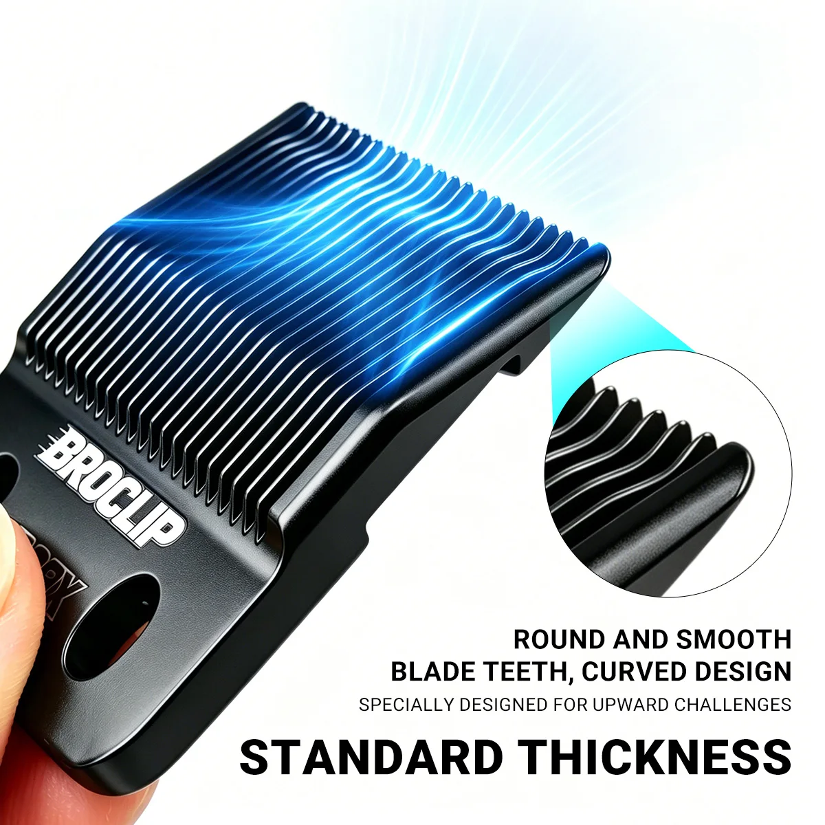 BRDCLIP Professionelle Standard-Haarschneidemaschinenklinge BRD-808X Keramik-Silent-Klinge für die Modelle: 8148, BRD-106, 108, FA1C, M10, R77F – Detail 3