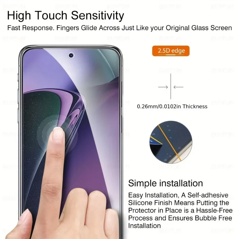 3Pack High Definition Tempered Glass Screen Protector for Motorola Moto G 5G G Play G Stylus 5G 2022 2023 Glass Film