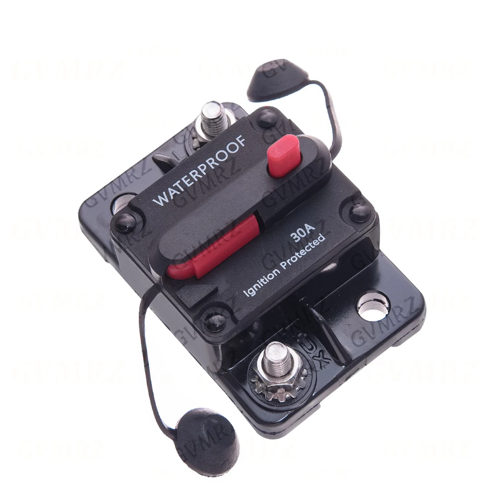 IP68 12V 24V 60A 150A 200A  DC Home Solar System Waterproof Circuit Breaker Reset Fuse Inverter  250A 300A with Cover 60A 80A 80