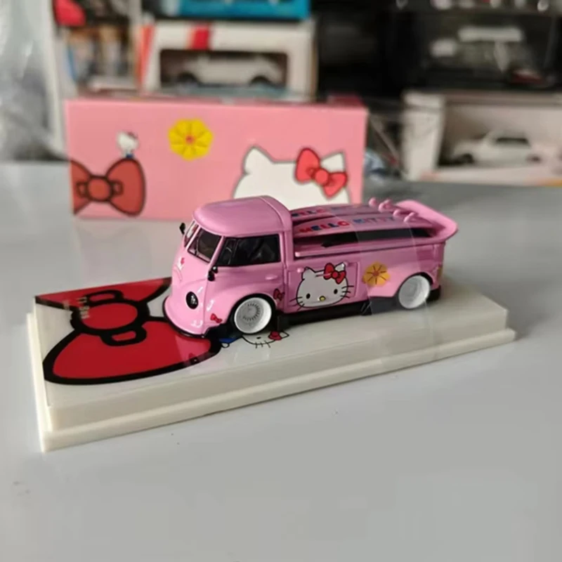 Flame Diecast 1/64 Scale LF T1 Van Pickup Truck Kombi Wide-body Alloy Car Model Adult Boy Toys Collectibles Souvenirs Gifts