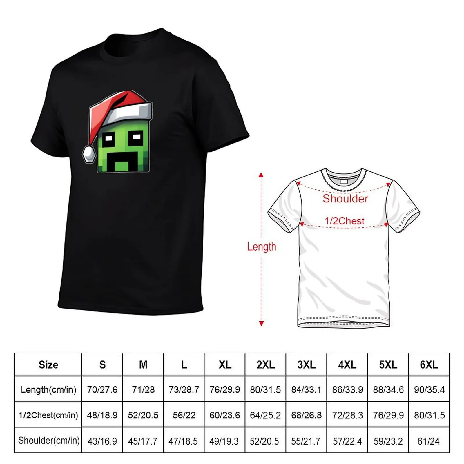 Creeper Claus T-Shirt t shirts for man graphic vintage t shirts cotton 100% T-Shirt