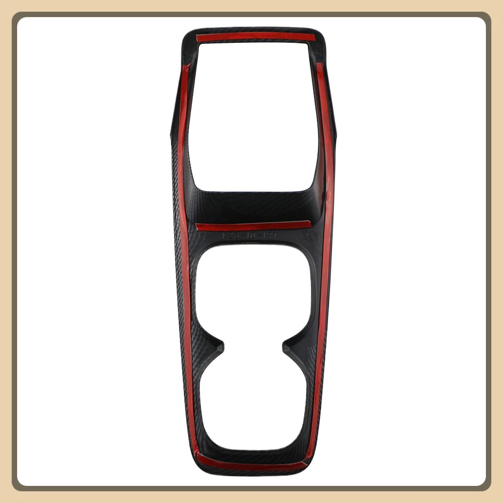 تقليد ألياف الكربون الداخلية والعتاد التحول غطاء حامل الكأس الكسوة ل BYD دولفين ميني ل BYD النورس 2024 2025 #6