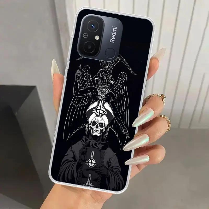 Ghost Papa Emeritus Phone Case for Xiaomi Redmi 12C 12 10C 10A 10X 10 9C 9A 9 9T 8A 8 7A 7 6A 6 Pro S2 K20 K40 Soft Print Shell