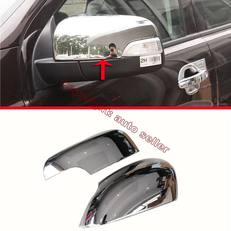 

ABS Chrome Side Mirror Cover Trim For Ford Ranger 2016 2017 Car Accessories Stickers