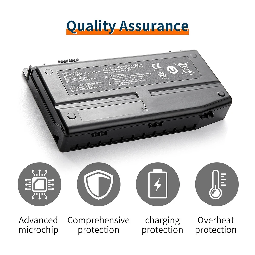 NFSV151X New Genuine NFSV151X-00-03-3S2P-0 Battery For Mechrevo MR X6TI-M2 X6TI-S X6Ti-M6 laptop battery 4400mah