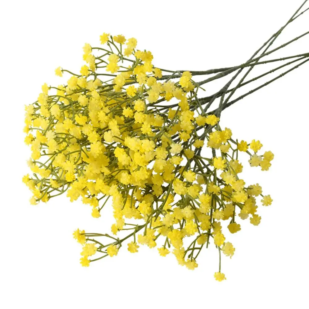 Soft Rubber Gypsophila Flowers Multicolour 52cm Length Artificial Gypsophila Bouquet DIY Decoration Fake Flowers Interior Decor