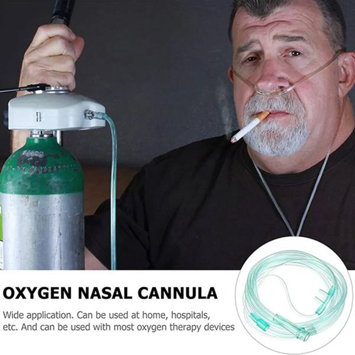 GIGI 15Pcs Oxygen Cannulas 2 Meters Nasal Cannula Soft Nasal Oxygen Tubing O2 Cannula for Adults