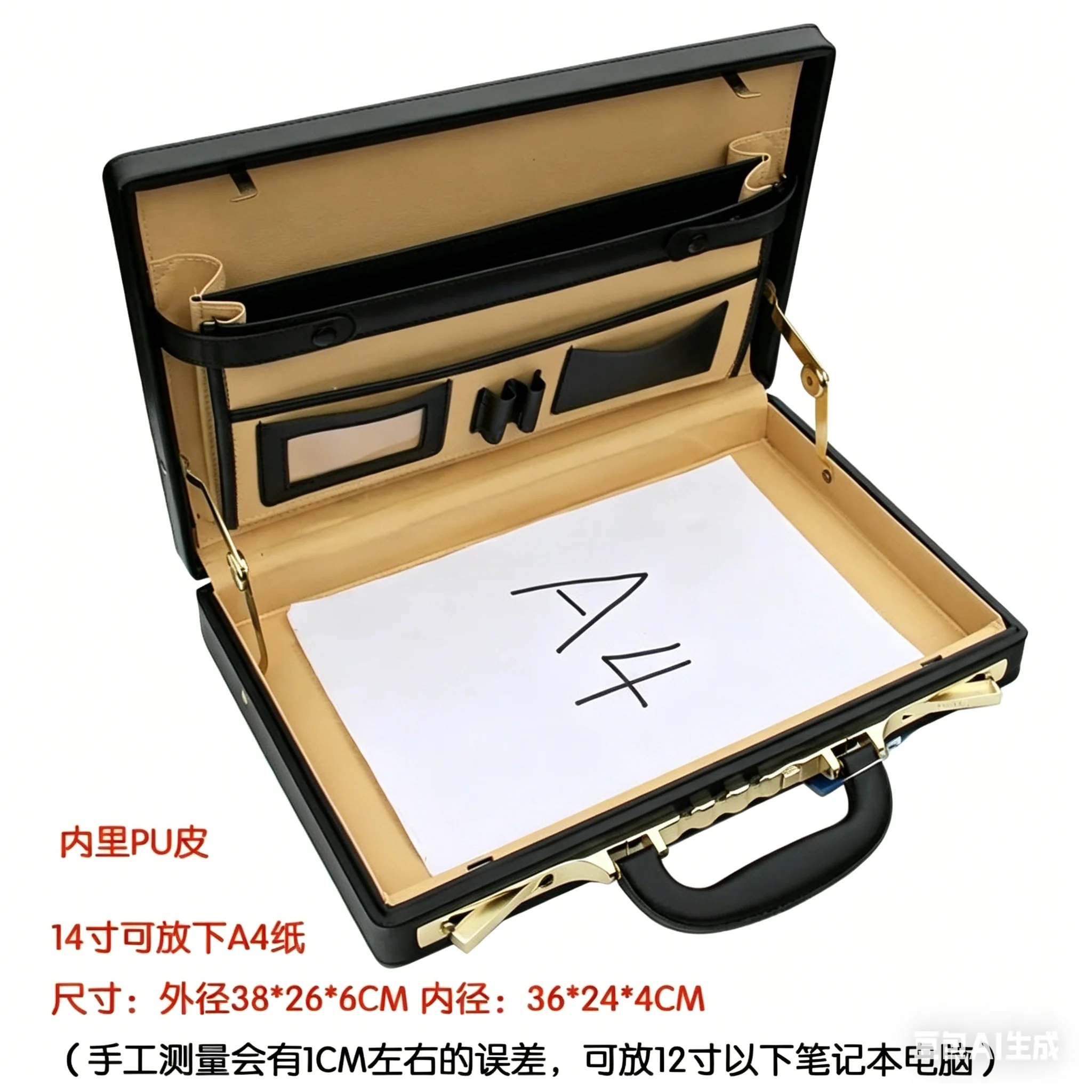 Ultra Thin Portable Briefcase 14 Inch File Case Business Password Lock Multi Function Computer Laptop Bag For Men Women