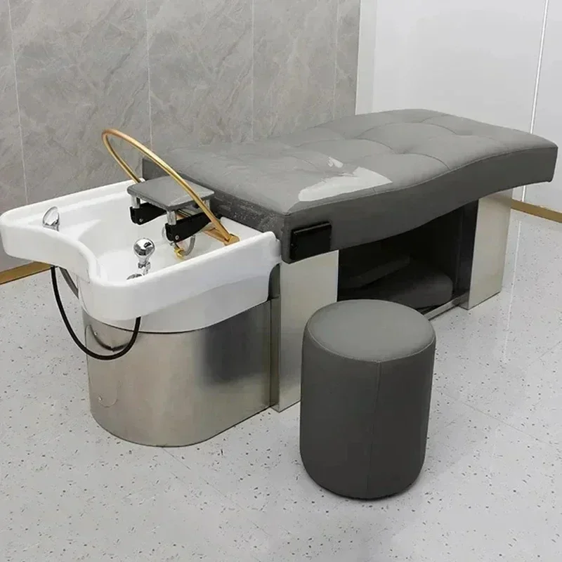 Hair Washing Bed Head Spa Lounge Water Circulation Luxury Shampoo Chair Salon Therapy Behandelstoel Salon Furniture