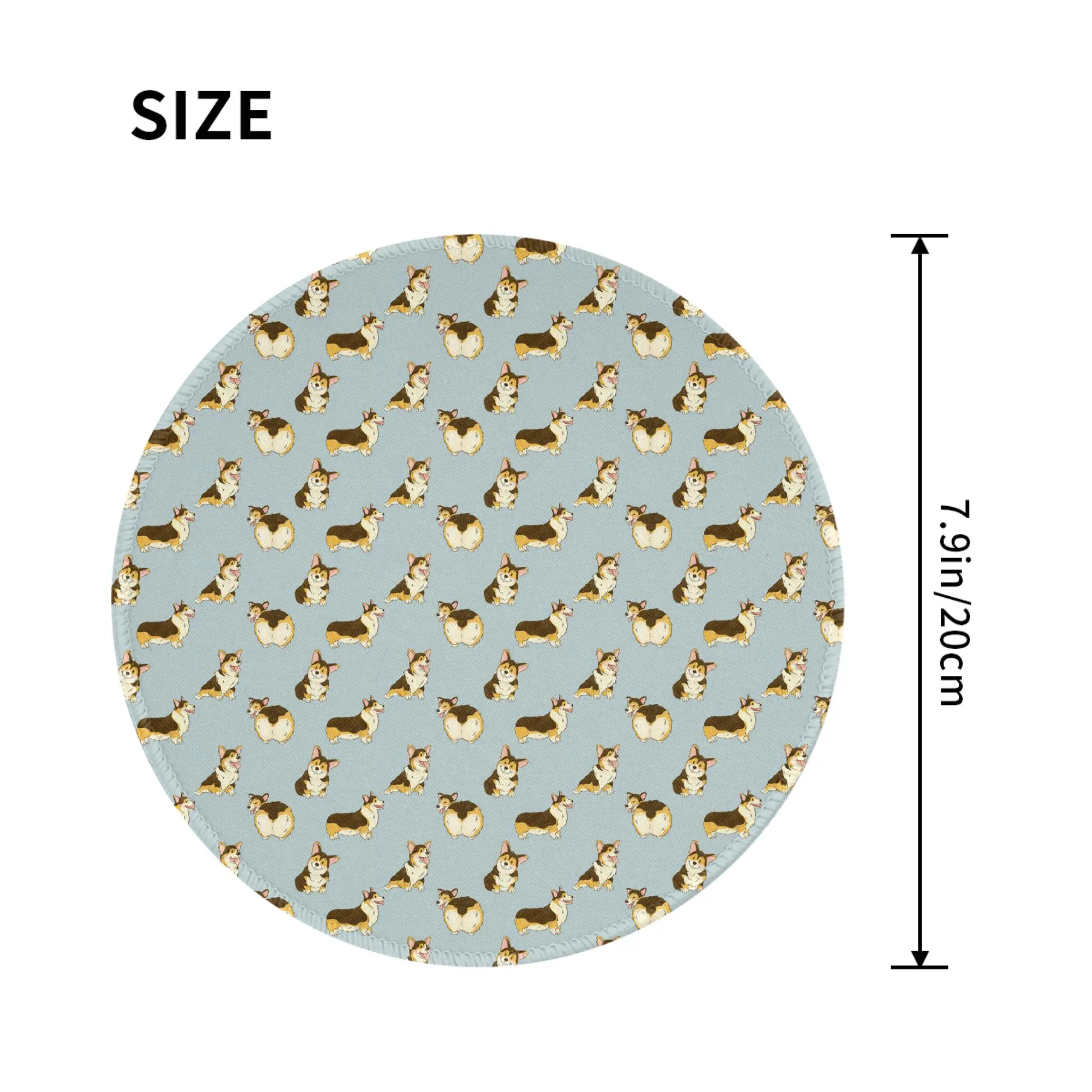 Tri Color Corgi Dog Mouse Pad Computer Keyboard Mouse Mat Gamer PC Laptop Desk Mat Office Accessories Table Mats