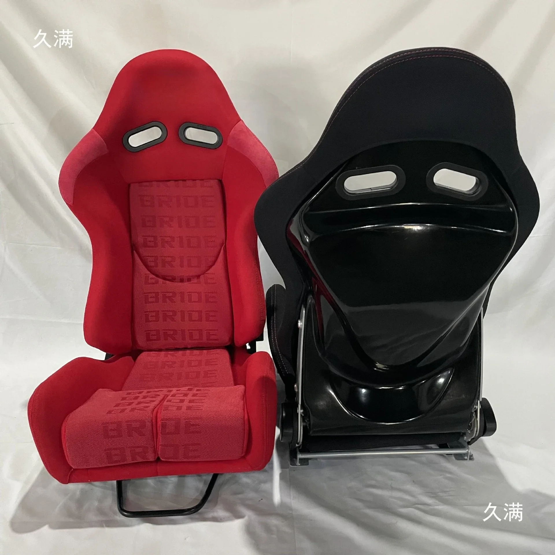 CX modified FRP racing seat with slide black embroidery emulator bucket chair