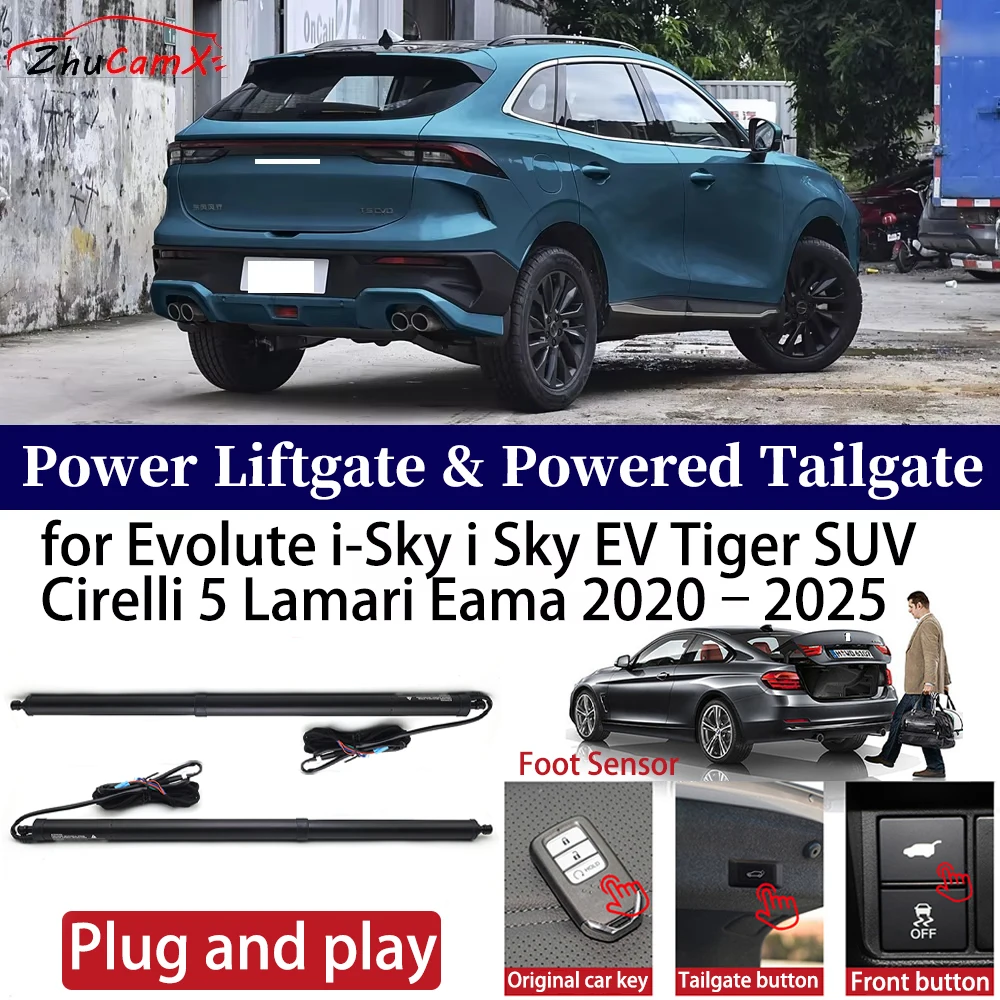 

for Evolute i-Sky i Sky EV Tiger SUV Cirelli 5 Lamari Car OEM Power Liftgate Automatic One-Click Powered Tailgate Strut opener