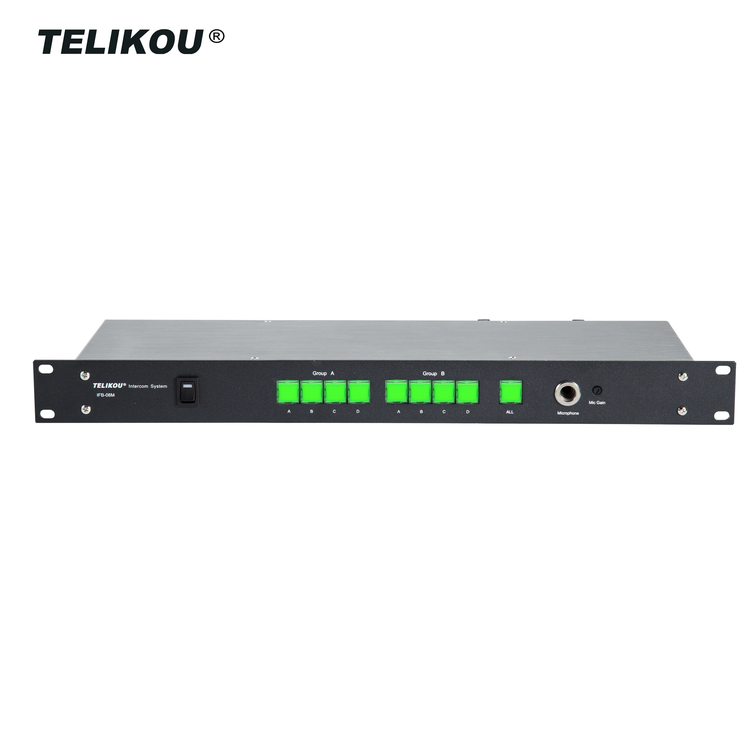 TELIKOU IFB-08M | Program Interrupt (IFB) Provides Individual Access to 8 Talent Channels TV Station