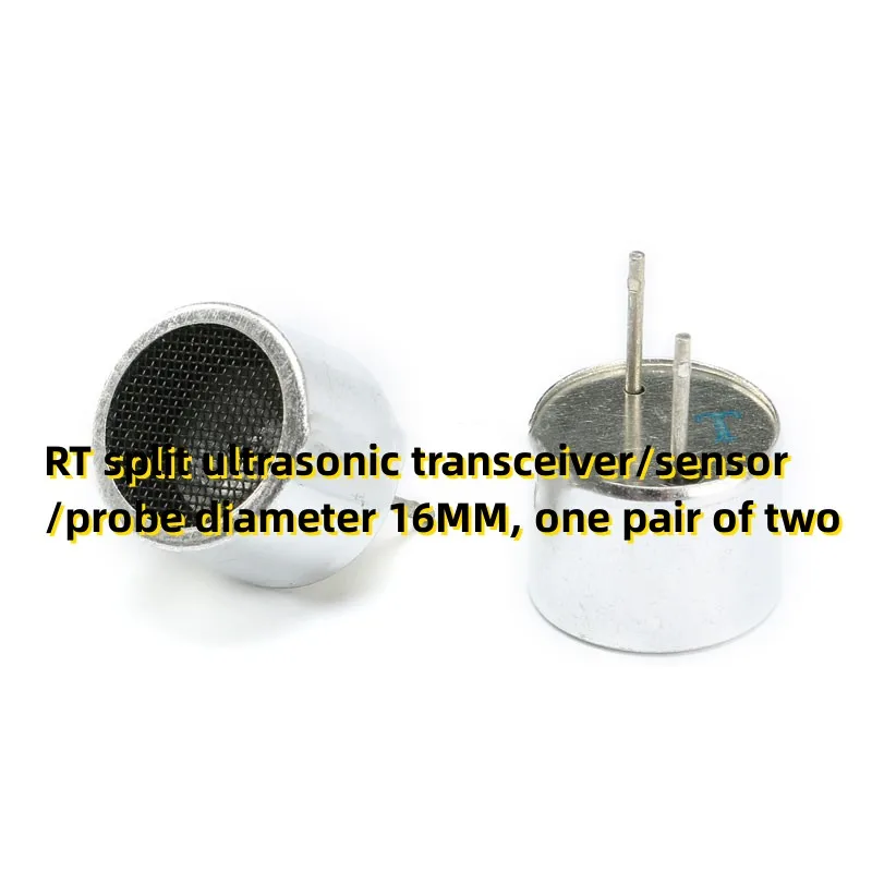 RT split ultrasonic transceiver/sensor/probe diameter 16MM, one pair of two