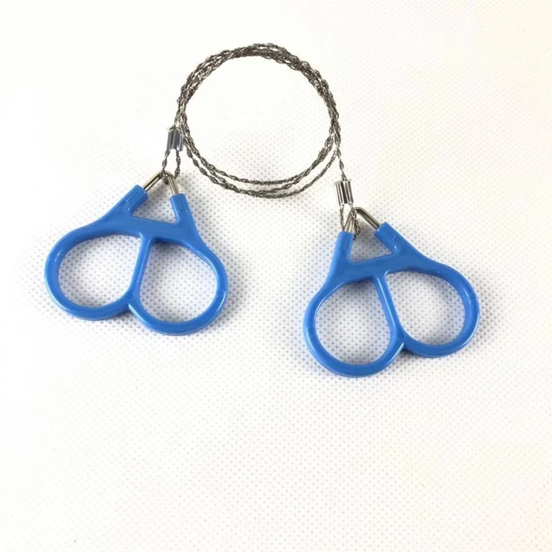 منشار سلكي A58Z، منشار حبل مسنن من الفولاذ المقاوم للصدأ مقاس 20 بوصة، مجموعة منشار الطوارئ أدوات خارجية لقطع الأشجار، 4 عبوات #4