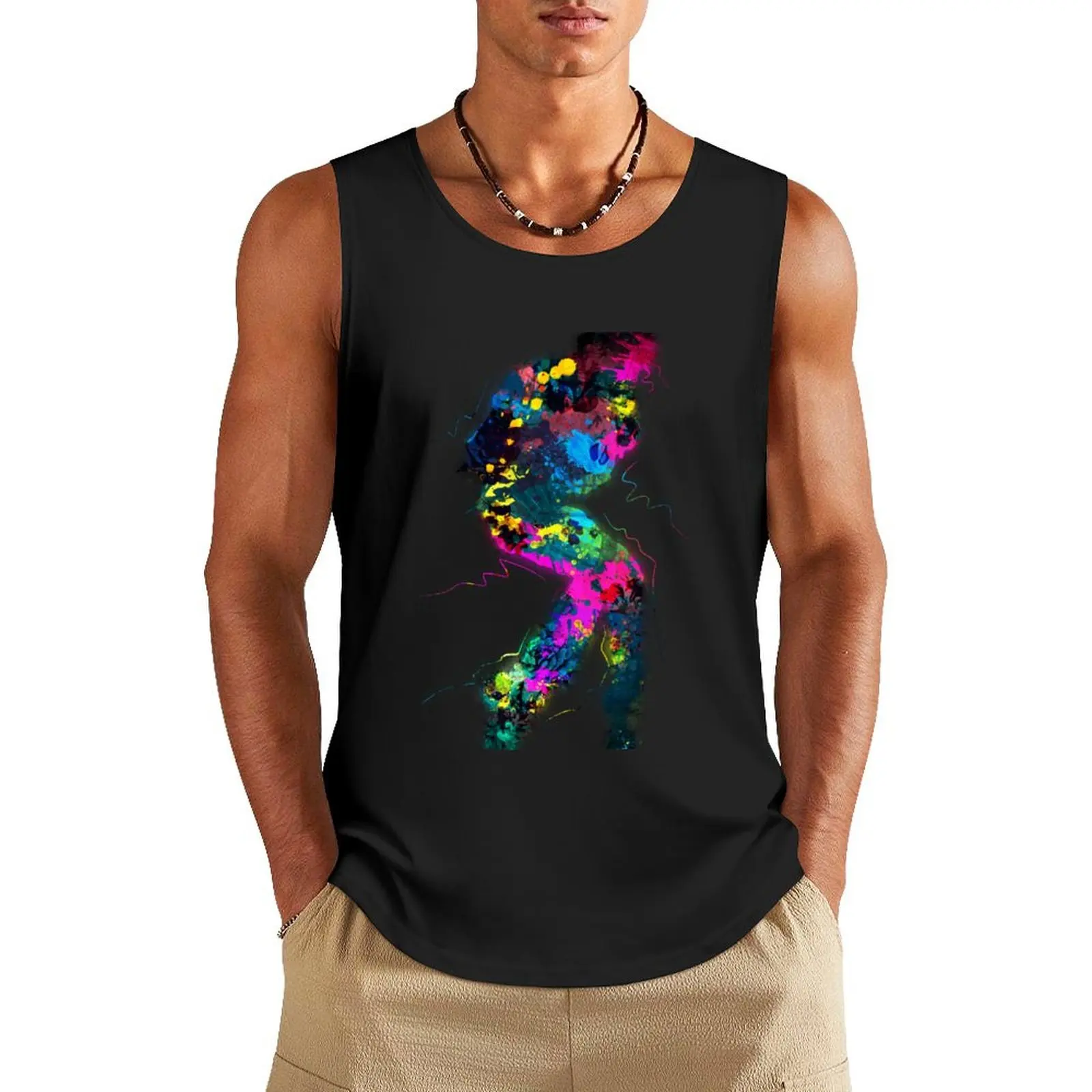 

Toe Stand - coloured paint Tank Top Men's gym Men's clothing brands Men's t-shirts