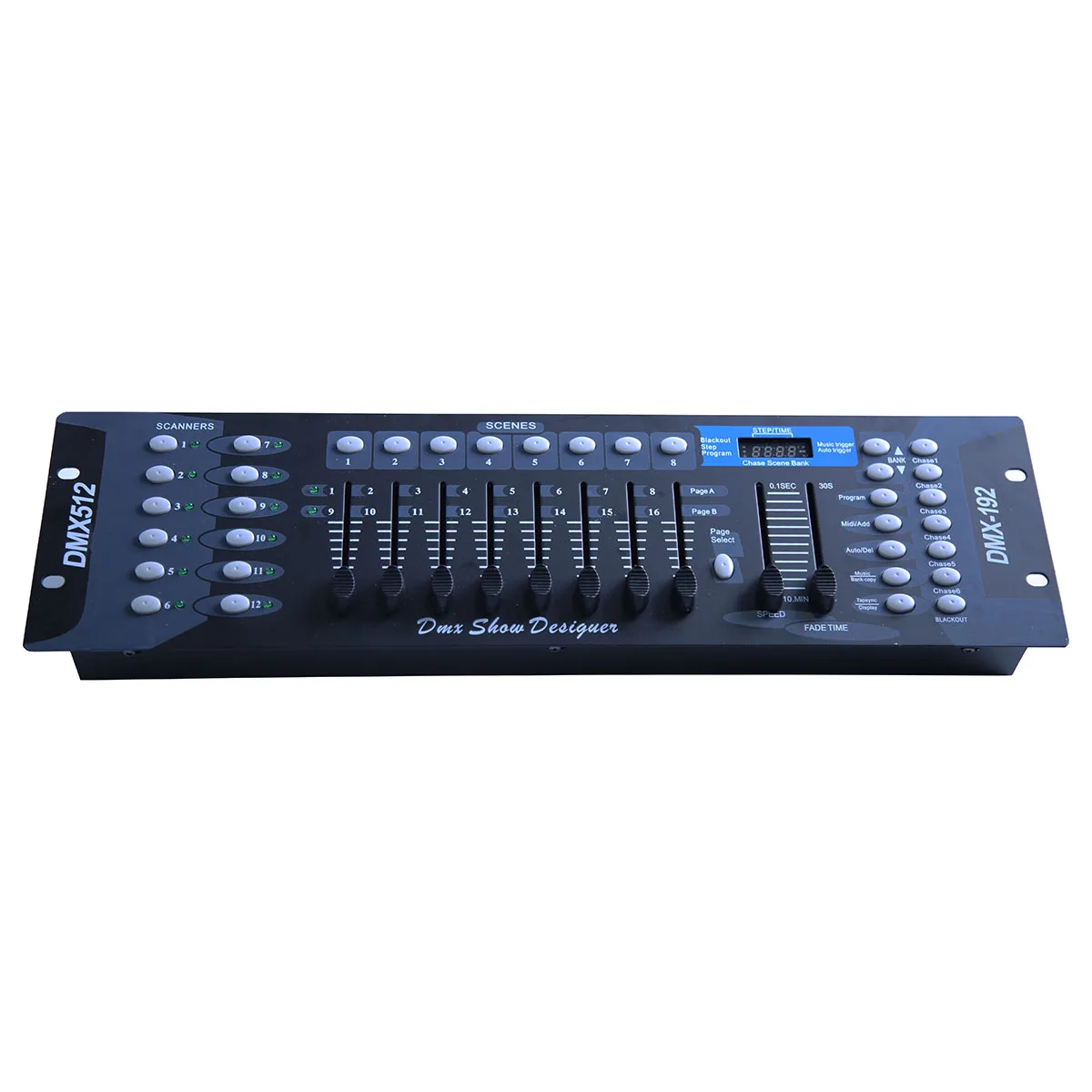 192 Channels DMX Console for Stage Lighting,Sound Detect,MIDI Remote Control,12 Scanners,23 Banks,LED Lighting Live Control