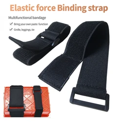 2/5PCS Elastico personalizzabile Fibbia inversa Nylon Magic Elastic Band Gancio Anello Fascette Gancio Cinghie nastro di fissaggio appiccicoso