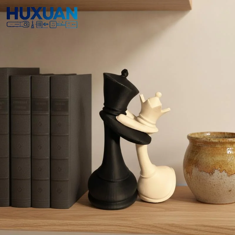3D Printing Chess - Hochwertige 3D-gedruckte Schachfiguren König und Dame,