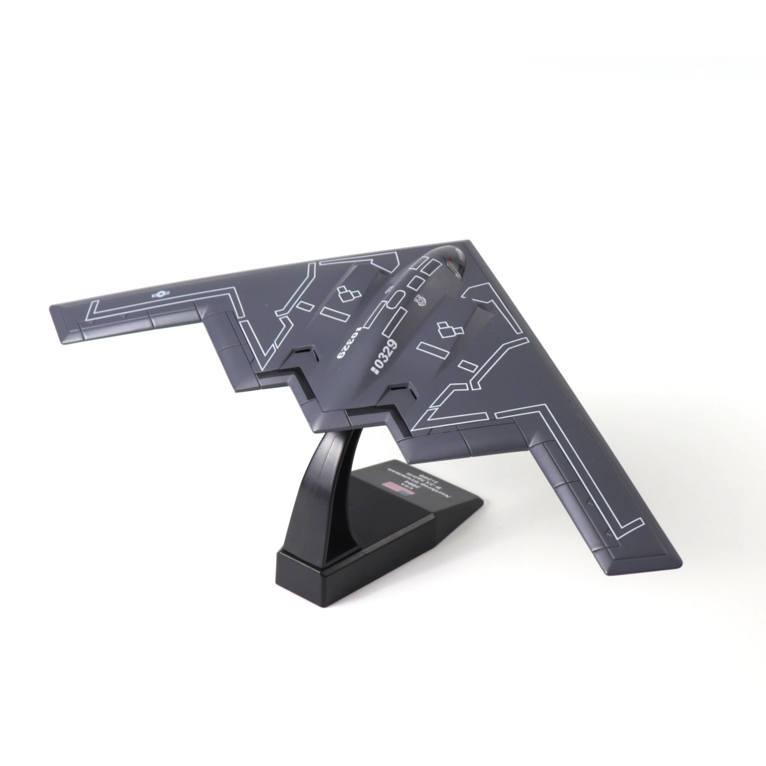 NUOTIE 1/200 B-2 Spirit US Air Force Diecast Metal Alloy w/Stand  Bomber Model for Collectors