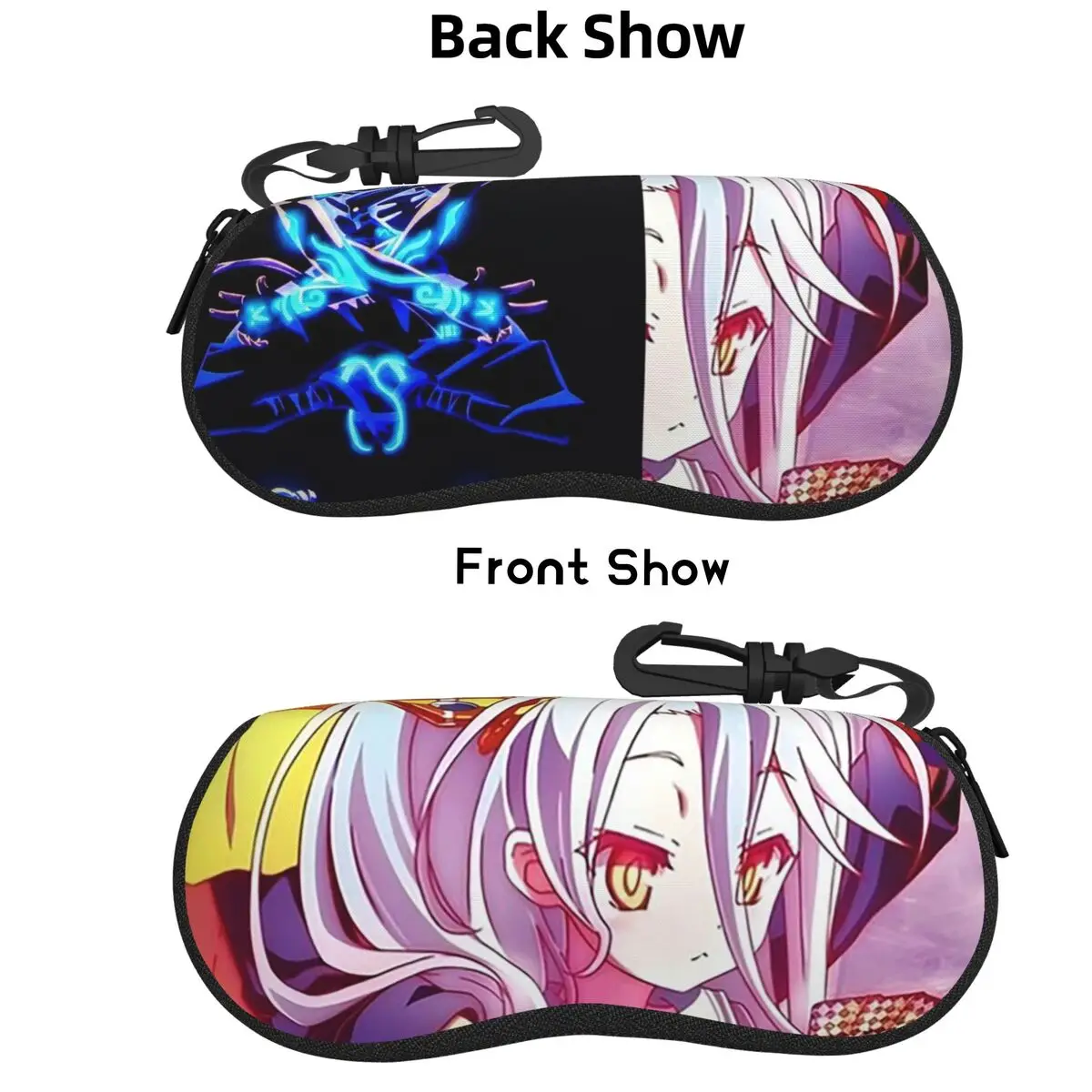

No Game No Life Zero Cover Image Shell Чехол для очков Защитная коробка для солнцезащитных очков Женская и мужская мягкая сумка для очков