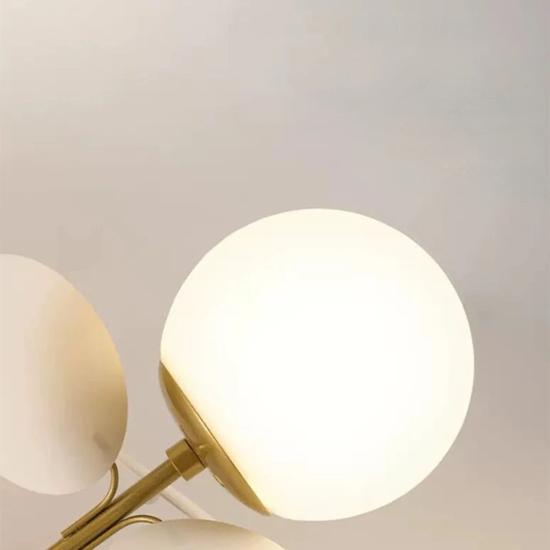 Imagem -05 - Lustre de Teto Moderno Led com Bola de Vidro Películas Coloridas Luminária Suspensa para Quarto Lâmpada para Sala de Estar Infantil Decoração de Casa