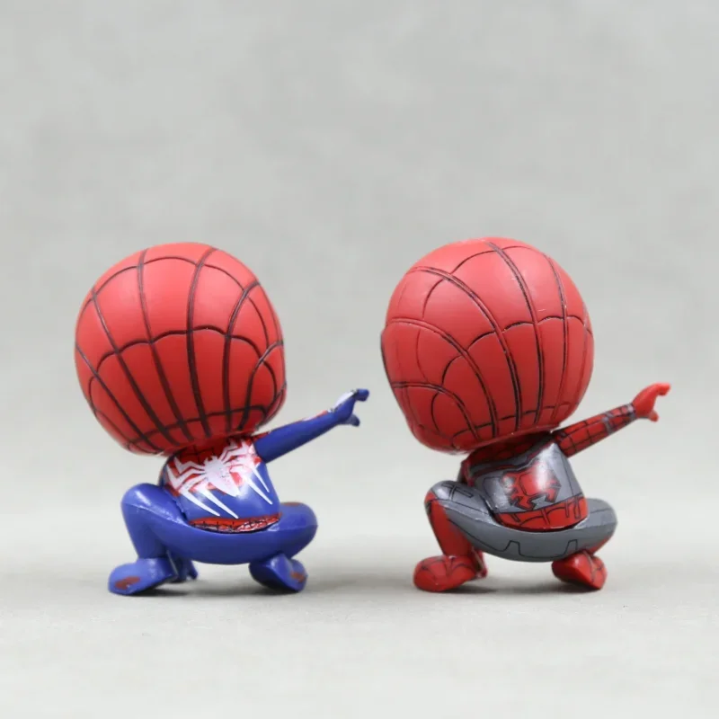 Marvel Anime Movies Spiderman Toy Figures Cartoon Anime Marvel Hero Model Doll Cute Childer Kids Tabletop Toys Birthday Gifts