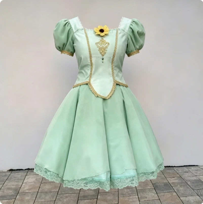 Disfraz de princesa bailarina de la película Delia/Blair/Genevieve, vestido de baile corto para mujer, vestido de baile elegante de color rosa de hada hecho a medida