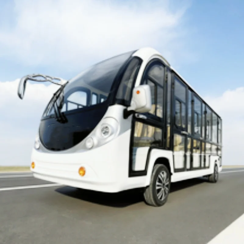 High-Quality Lithium Battery Wedding Electric Bus For Resort Hotel Reception Closed Electric Tour Bus Scenic Sightseeing Car