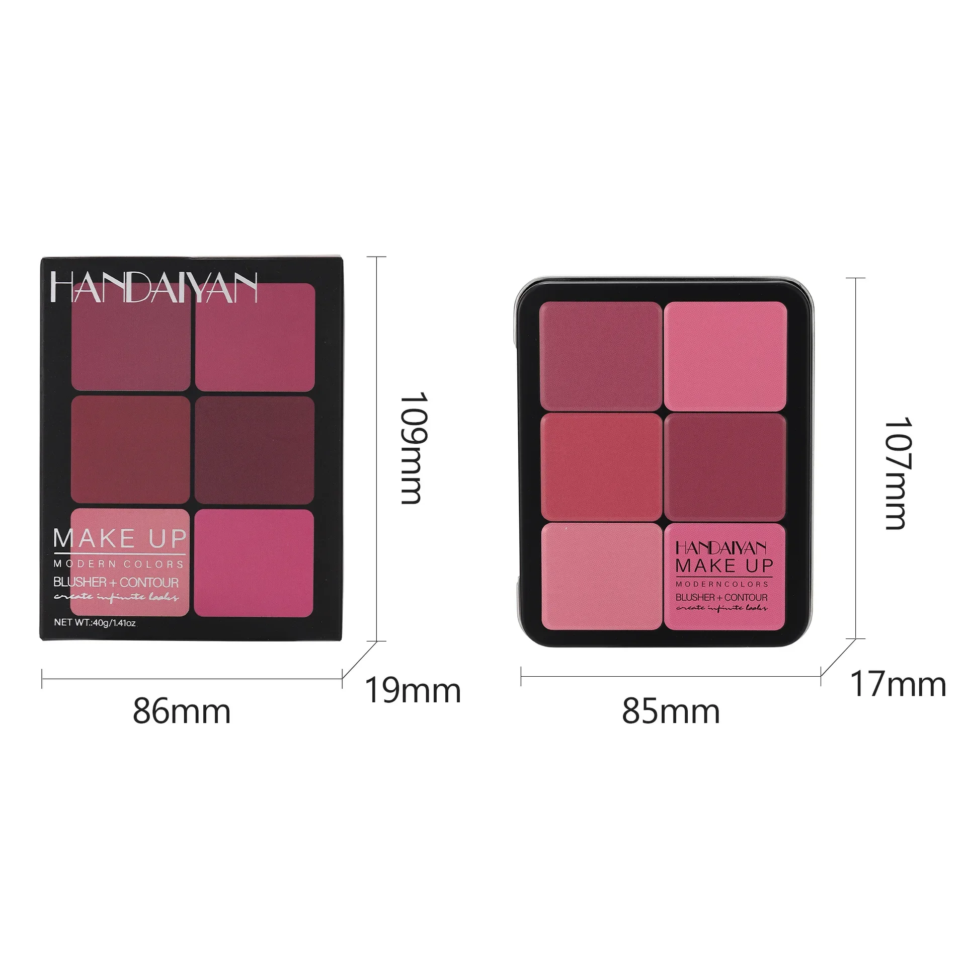 Recomendar bandeja de blush de 12 cores, corretivo multiuso, destaque, bandeja de contorno, blush fosco