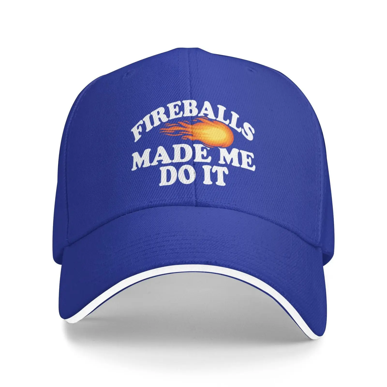 Fireballs Made Me Do It Funny Hat Adjustable Trucker Baseball Cap Men Women Gift