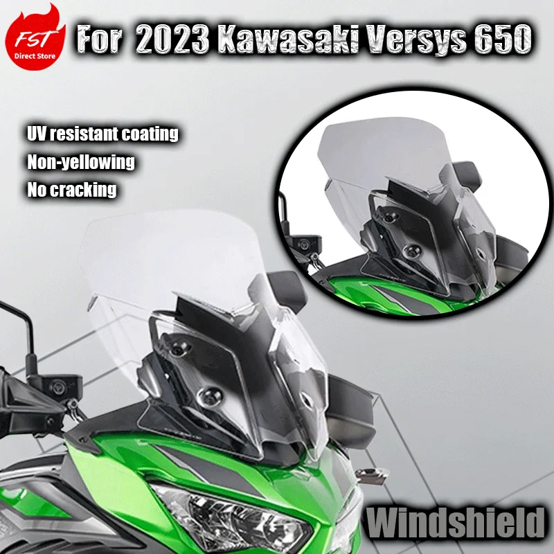 

For the 2023 Kawasaki Versys 650 High-transparency windshield (Kawasaki 650 front windshield)