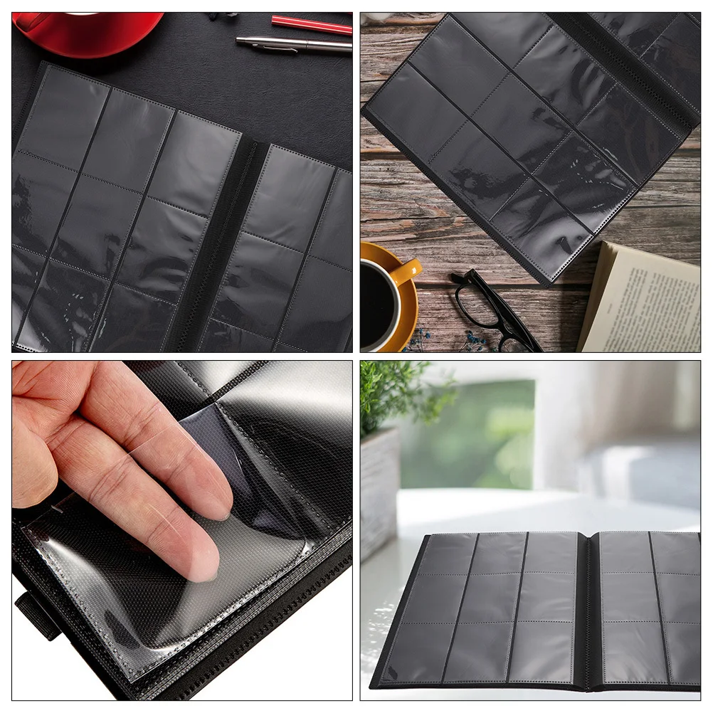 Reliure de rangement pour cartes de jeu, support pour cartes de sport à collectionner, organisateur d'album, pages scellées protectrices, pas facile à casser