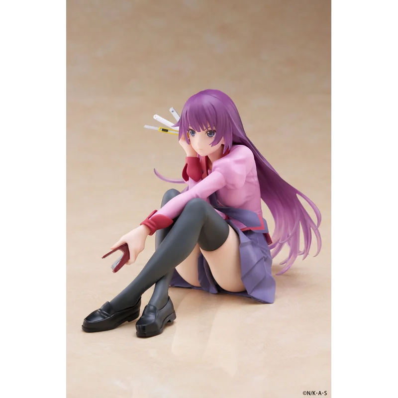 재고 있음 오리지널 TAITO 데스크탑 귀여운 모노 가타리 시리즈 센죠 가하라 히타기 애니메이션 피규어 액션 13Cm PVC 컬렉션 모델 완구