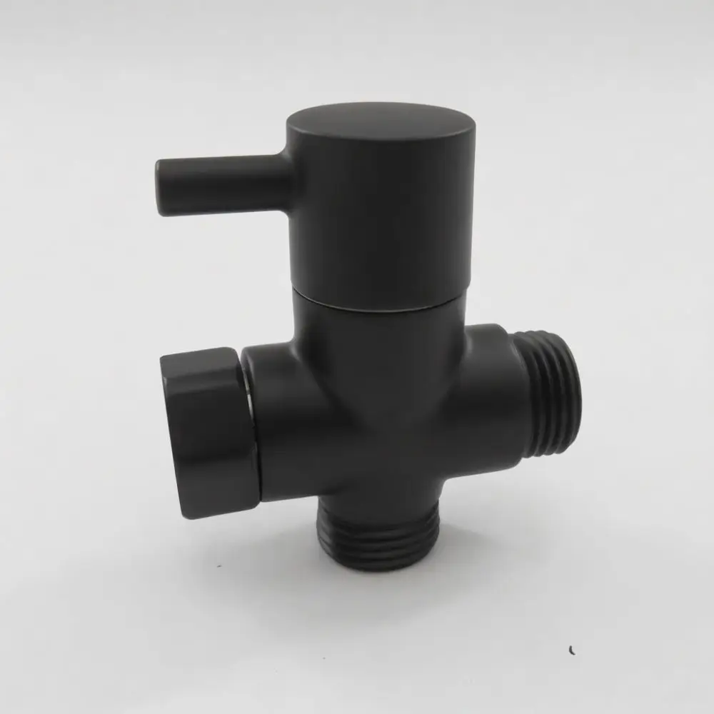 Toilet Bidet Spray Angle Valve One In Two Out Diverter Copper Bathroom Sprayer Kit Modern Handheld Cleaning Shower Head